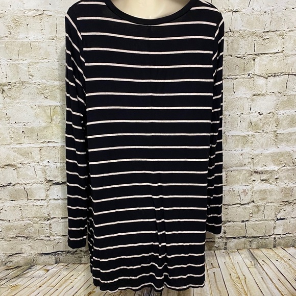 Motherhood Maternity Black Striped Tunic Top - Picture 3 of 5